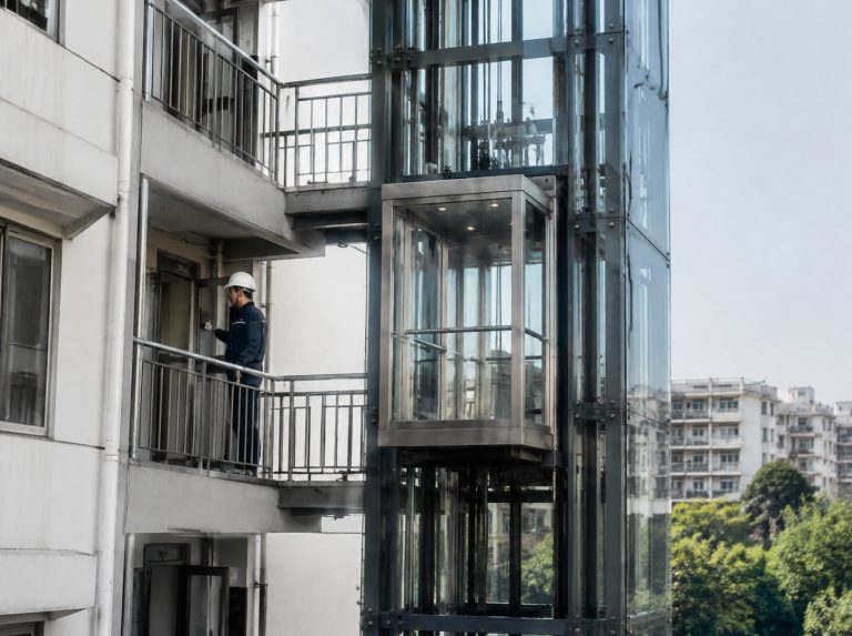泰州旧楼加建观光电梯